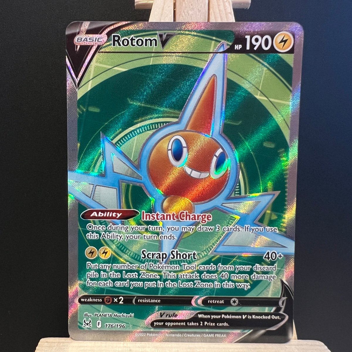 Rotom V #0176 Pokemon Card (Lost Origin) - Unbox Unbored
