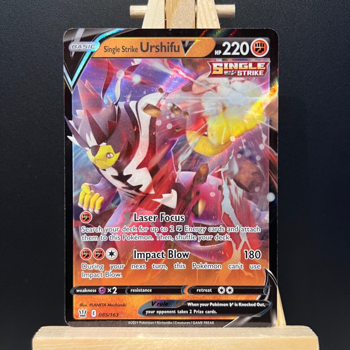Single Strike Urshifu V #085 Pokemon Card (Battle Styles) - Unbox Unbored