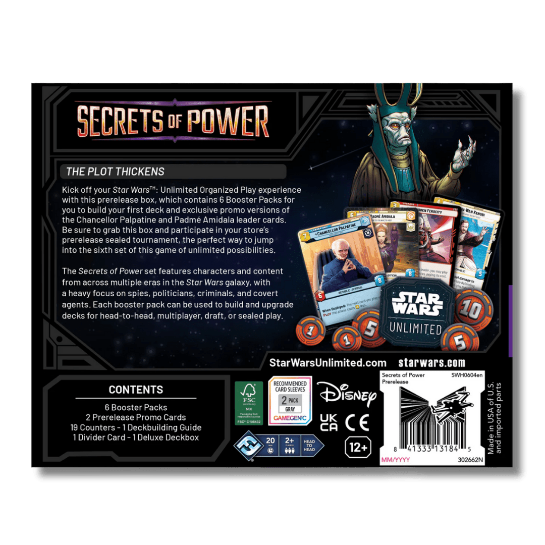 Star Wars: Unlimited - Secrets Of Power Pre - Release Kit - Unbox Unbored