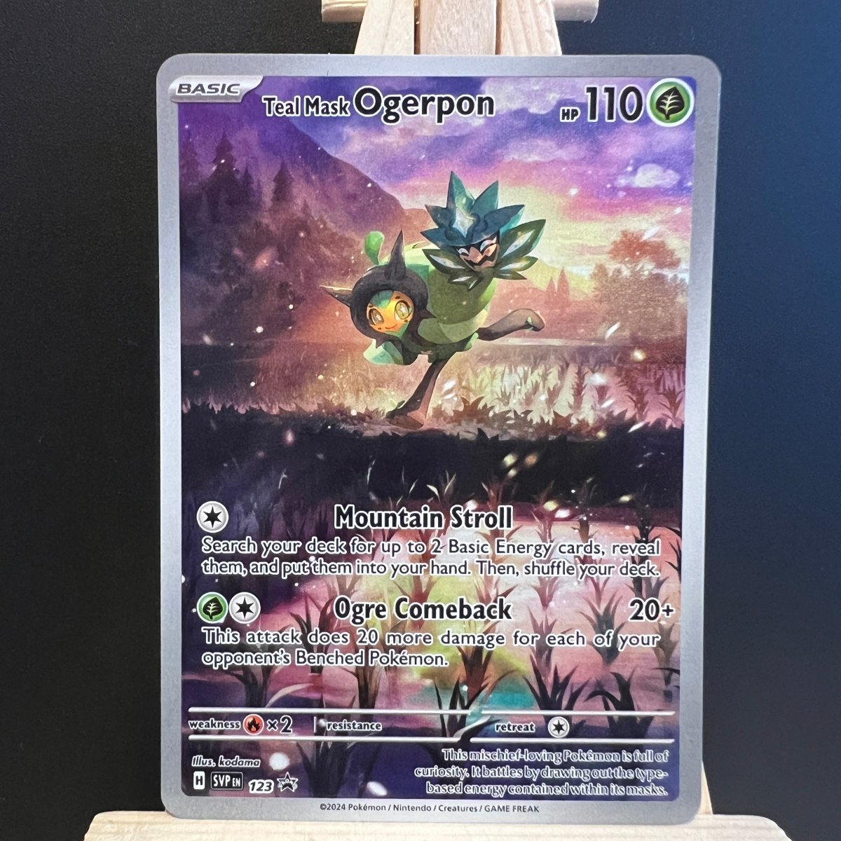 Teal Mask Ogerpon #SVP123 Pokemon Card (Black Star Promo) - Unbox Unbored