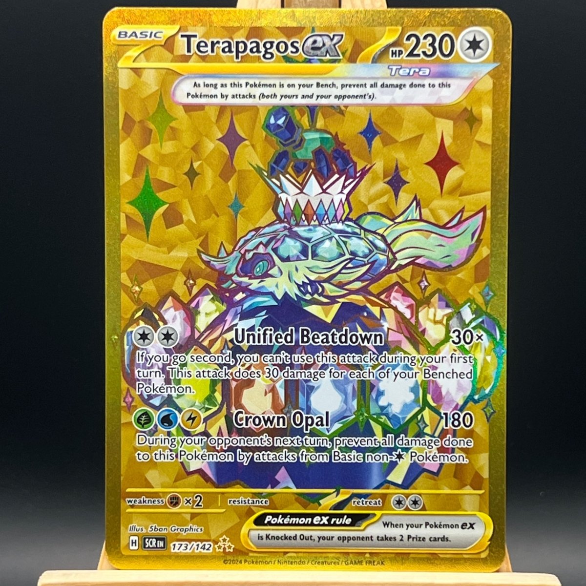 Terapagos ex 173 Pokemon Card (Stellar Crown) - Unbox Unbored