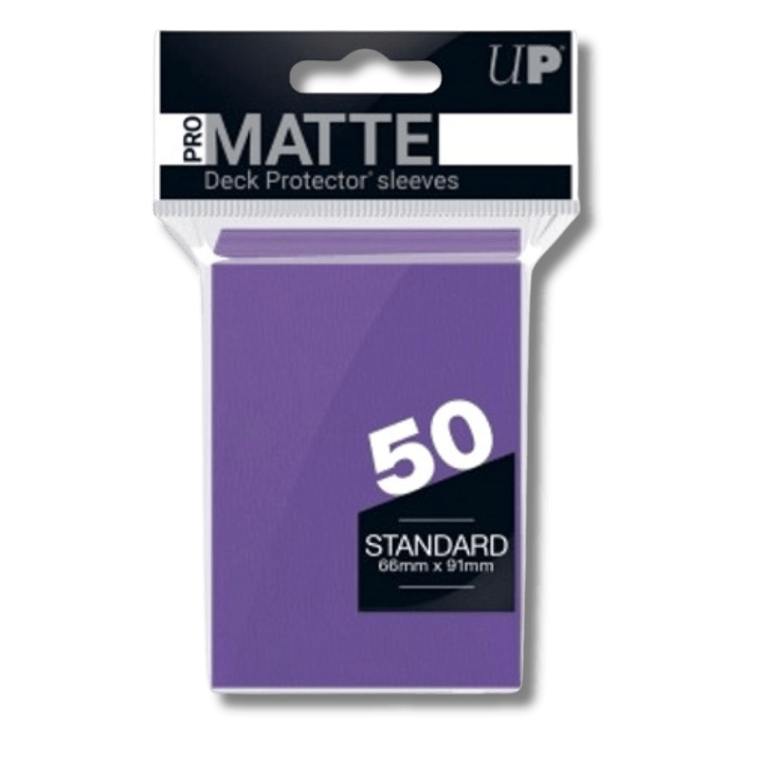 Ultra Pro: Matte Standard Non Glare Sleeves - Purple (50) - Unbox Unbored