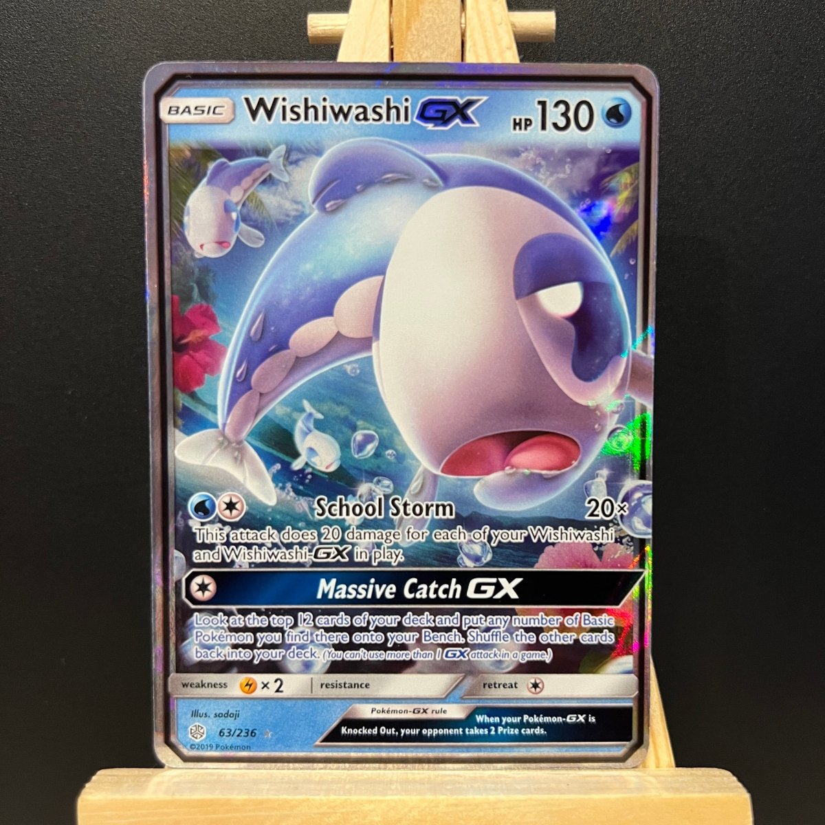 Wishiwashi GX #63 Pokemon Card (Cosmic Eclipse) - Unbox Unbored