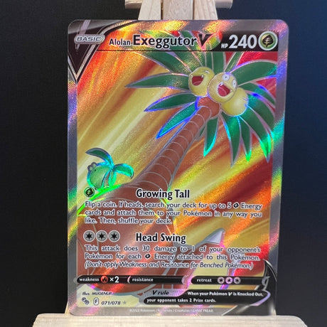 Alolan Exeggutor V #071 Pokemon Card (Pokemon GO) - Unbox Unbored Ltd