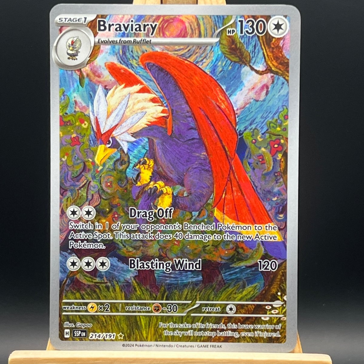 Braviary #214 Pokemon Card (Surging Sparks)
