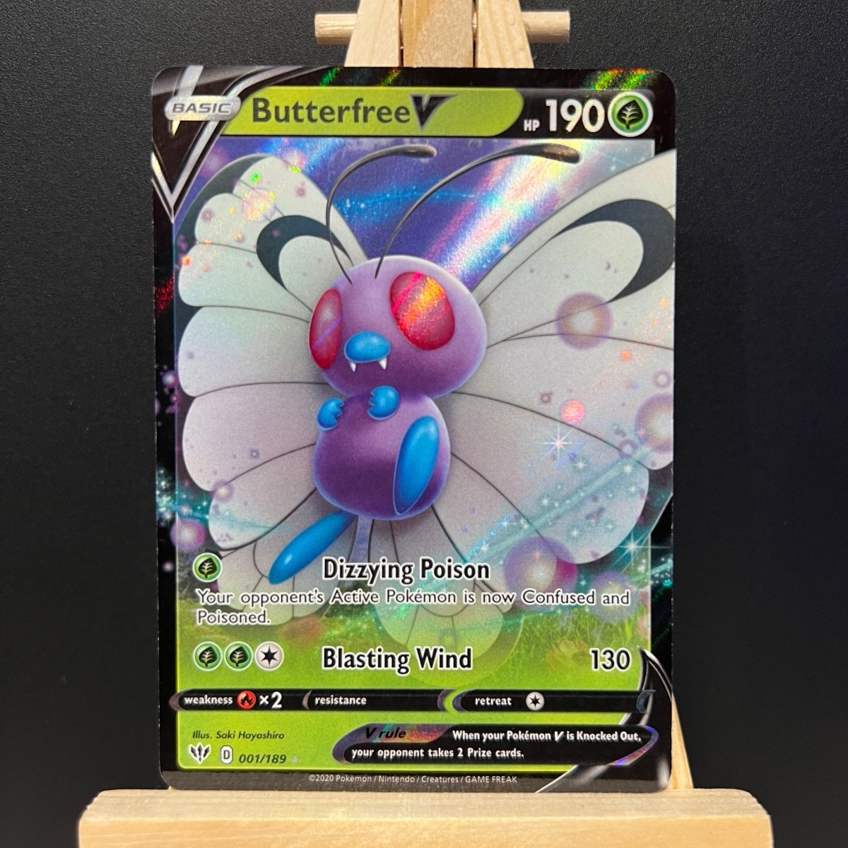 Butterfree V #001 Pokemon Card (Darkness Ablaze) - Unbox Unbored Ltd