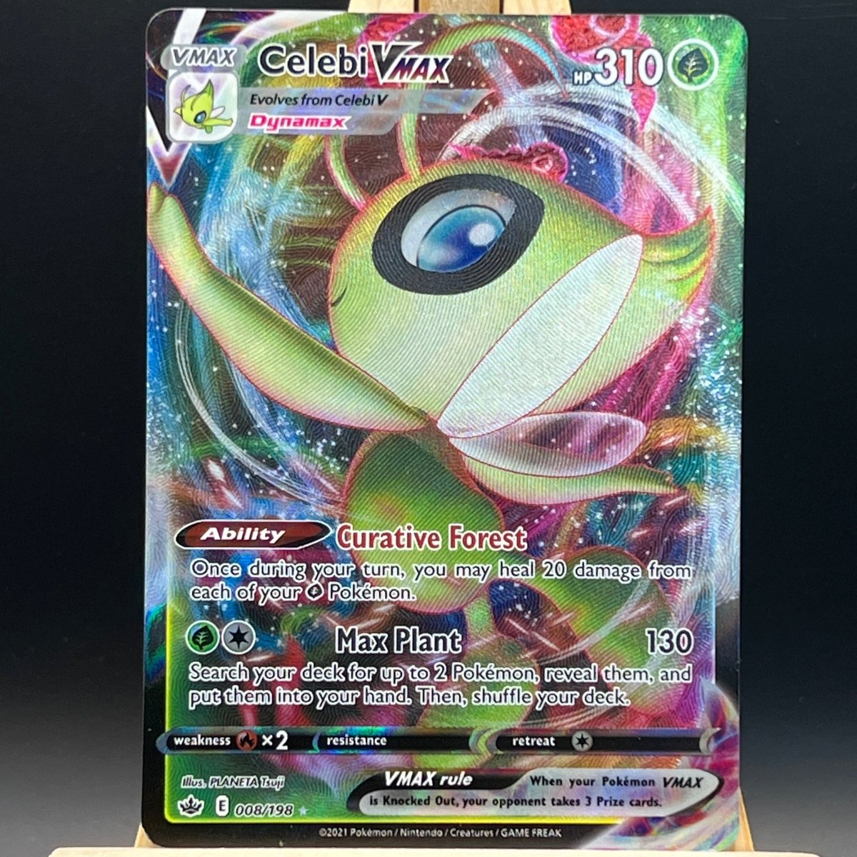 pokemon v max cards Celebi VMAX #8 Pokemon Card (Chilling Reign)