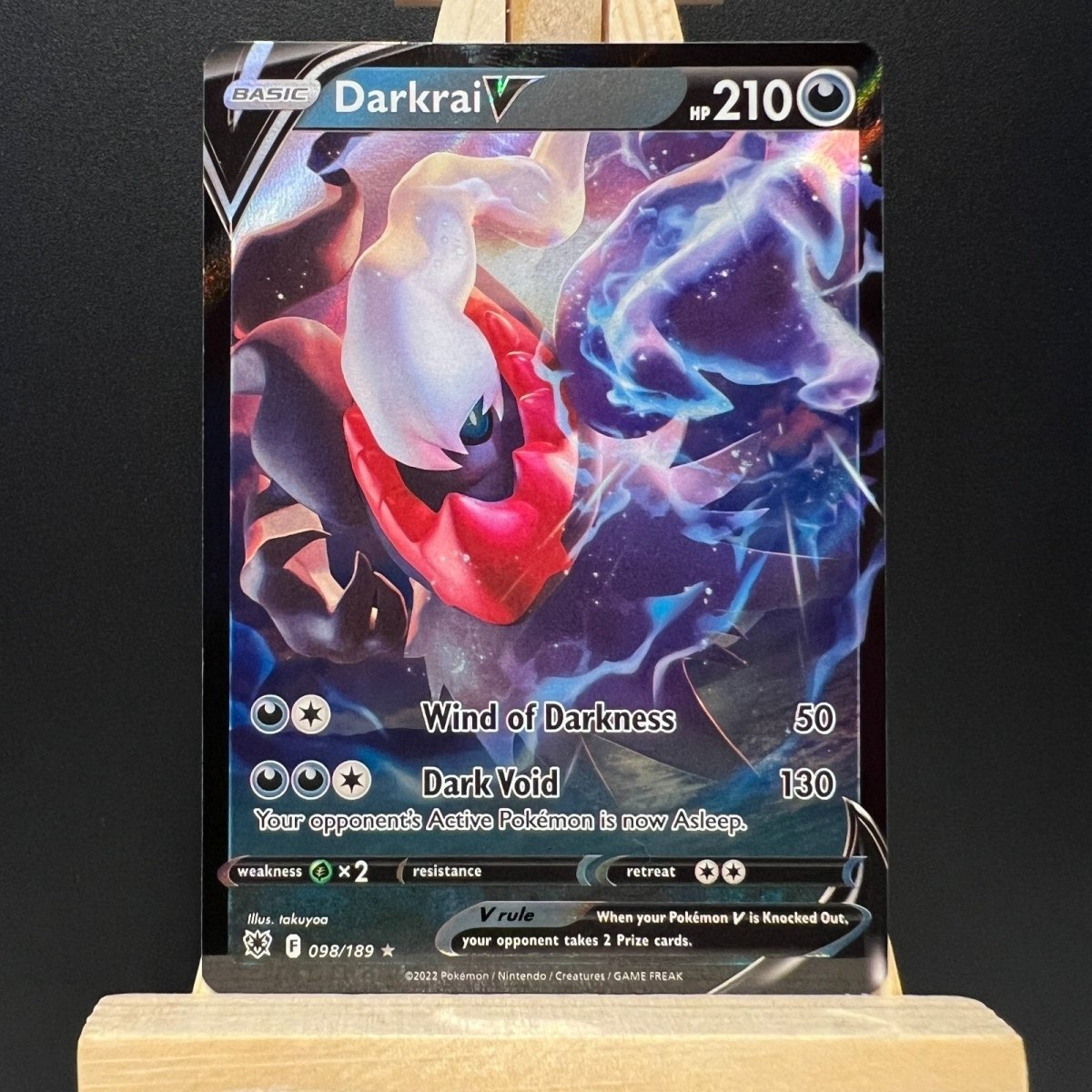 Darkrai V #98/189 Pokemon Card (Astral Radiance) - Unbox Unbored Ltd