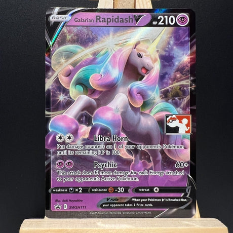 Galarian Rapidash V #SWSH111 Prize Pack Promo Pokemon Card (Sword & Shield) - Unbox Unbored Ltd