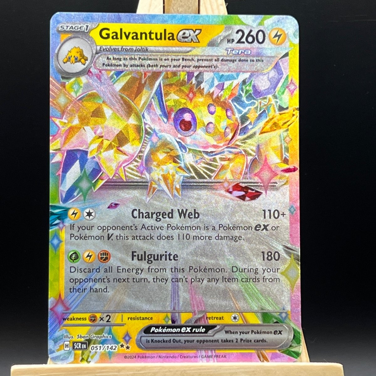 Galvantula ex #51 Pokemon Card (Stellar Crown) - Unbox Unbored Ltd