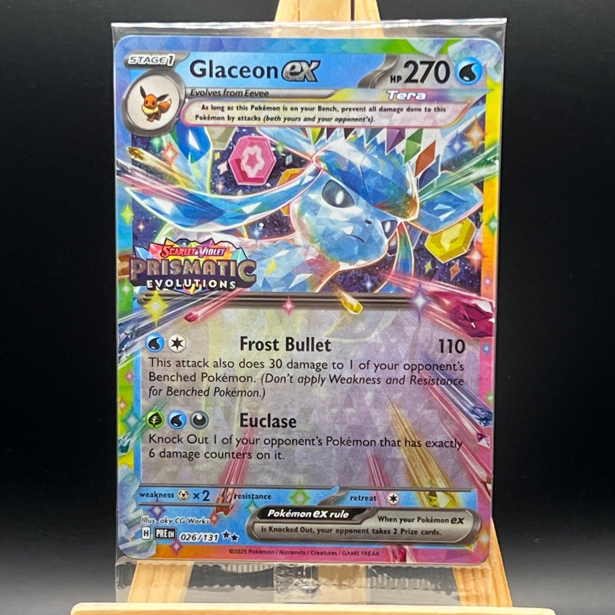 Glaceon ex [Stamped] 26 Pokemon Card (Prismatic Evolutions) - Unbox Unbored