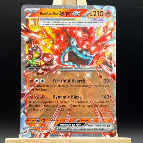 Hearthflame Mask Ogerpon ex #40 Pokemon Card (Twilight Masquerade) - Unbox Unbored Ltd