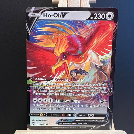 Ho - Oh V #140 Pokemon Card (Silver Tempest) - Unbox Unbored Ltd