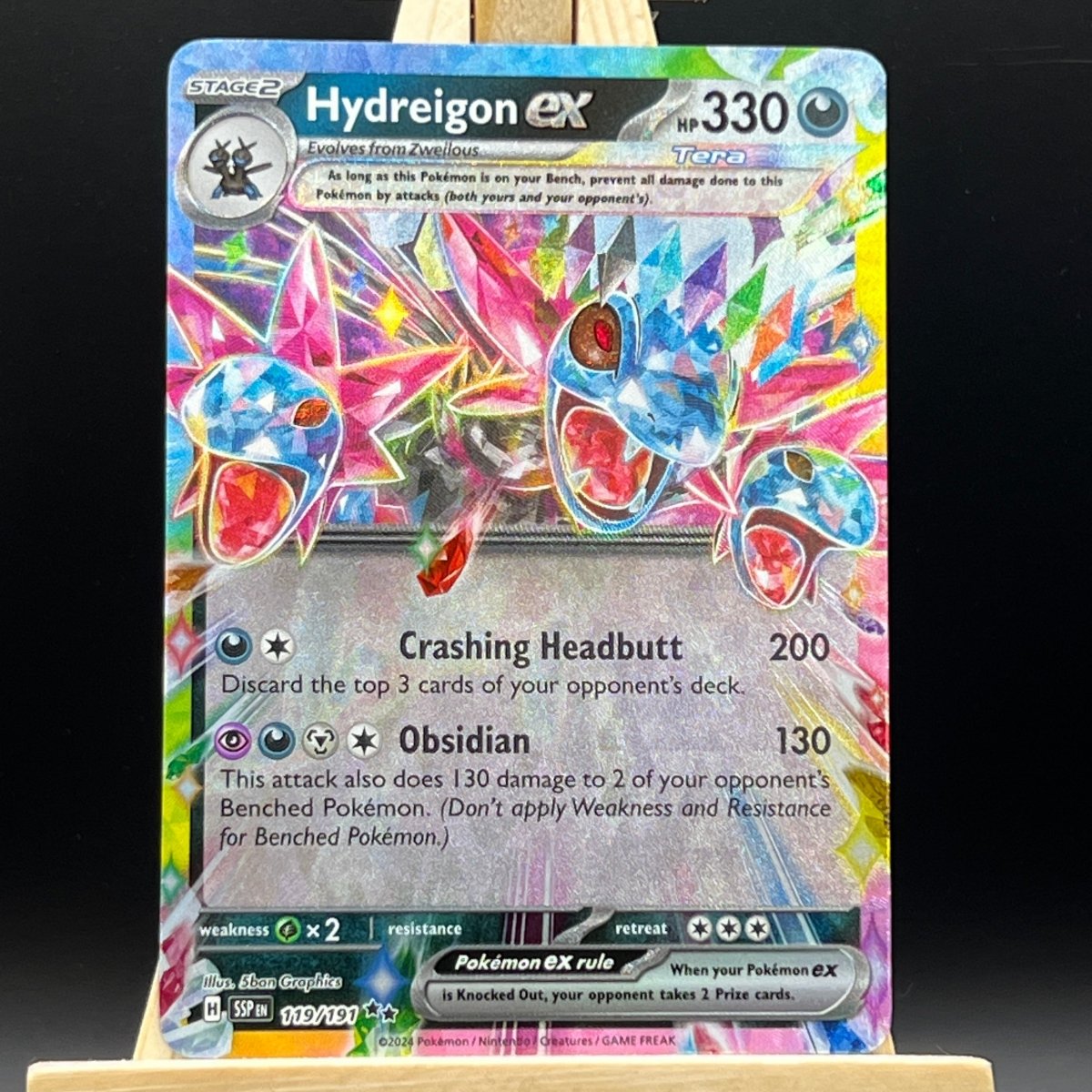 Hydreigon ex #119 Pokemon Card (Surging Sparks) - Unbox Unbored Ltd