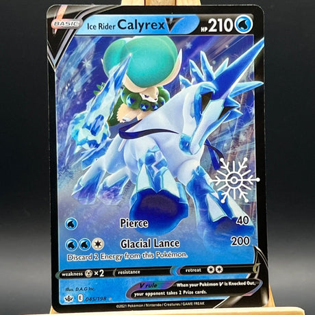 Ice Rider Calyrex V [Snowflake Stamp] #45 Pokemon Card (Chilling Reign) - Unbox Unbored