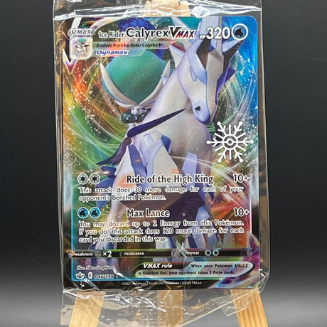 Ice Rider Calyrex VMAX [Sealed Snowflake Stamp] #46 Pokemon Card (Chilling Reign) - Unbox Unbored