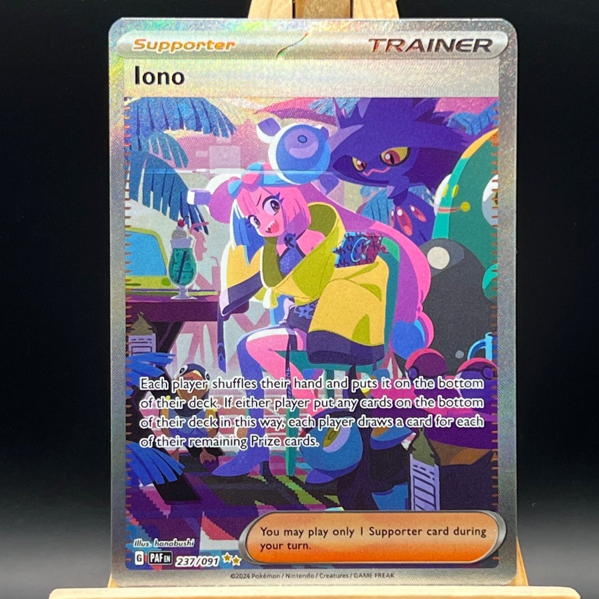 Iono #237 Pokemon Card (Paldean Fates) | Unbox Unbored Iono #237 Pokemon Card (Paldean Fates) | Unbox Unbored