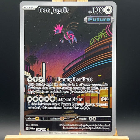 Iron Jugulis 216 Pokemon Card (Paradox Rift) - Unbox Unbored