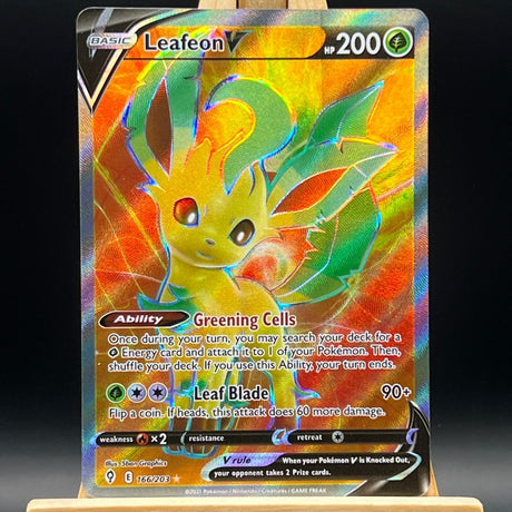 Leafeon V 166 Pokemon Card (Evolving Skies) - Unbox Unbored