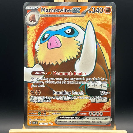 Mamoswine ex 174 Pokemon Card (Journey Together) - Unbox Unbored