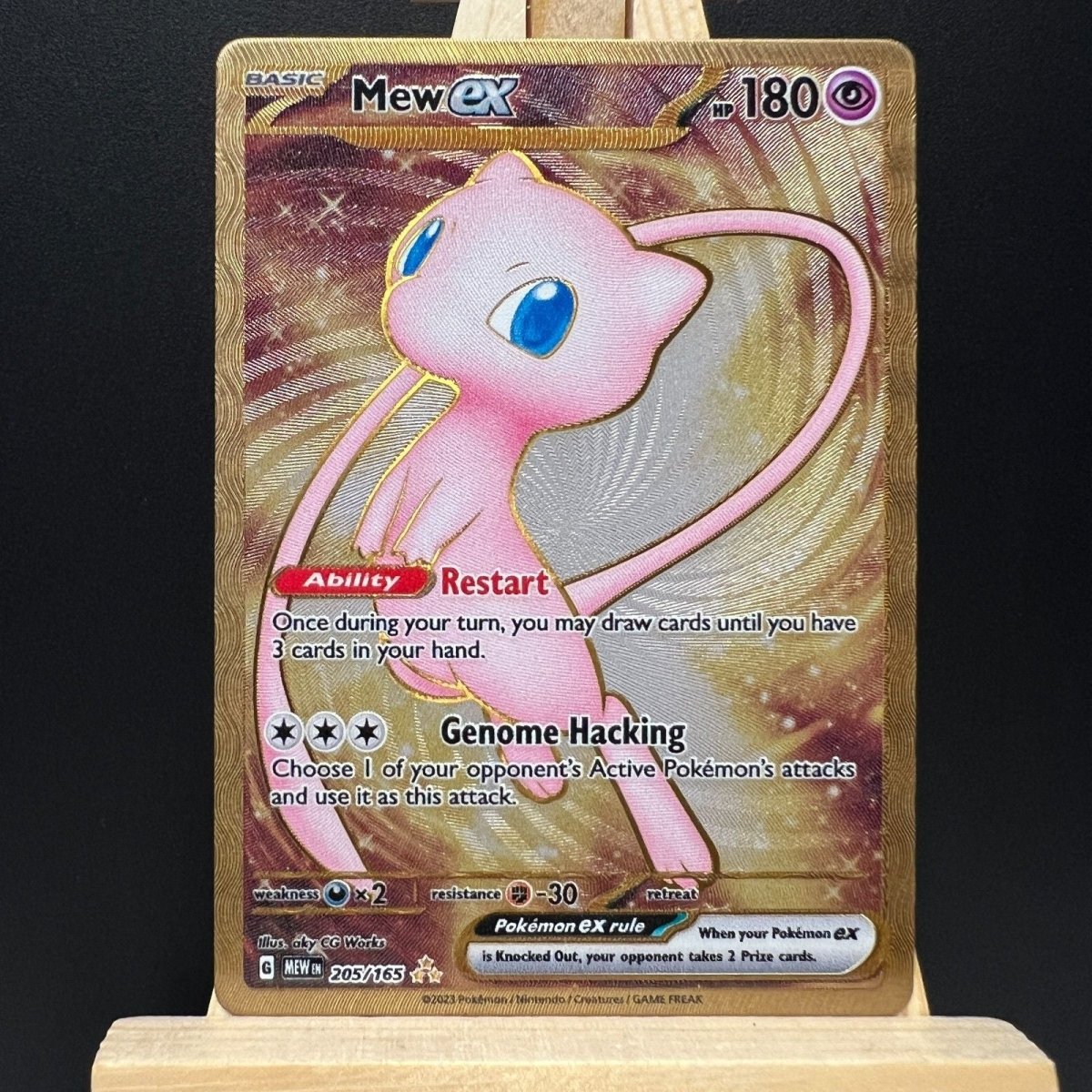 Mew ex #205/165 Metal Promo Pokemon Card (Scarlet & Violet 151) - Unbox Unbored Ltd