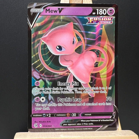 Mew V #113/264 Pokemon Card (Fusion Strike) - Unbox Unbored Ltd