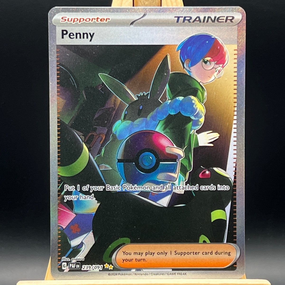 Penny #239 Pokemon Card (Paldean Fates)