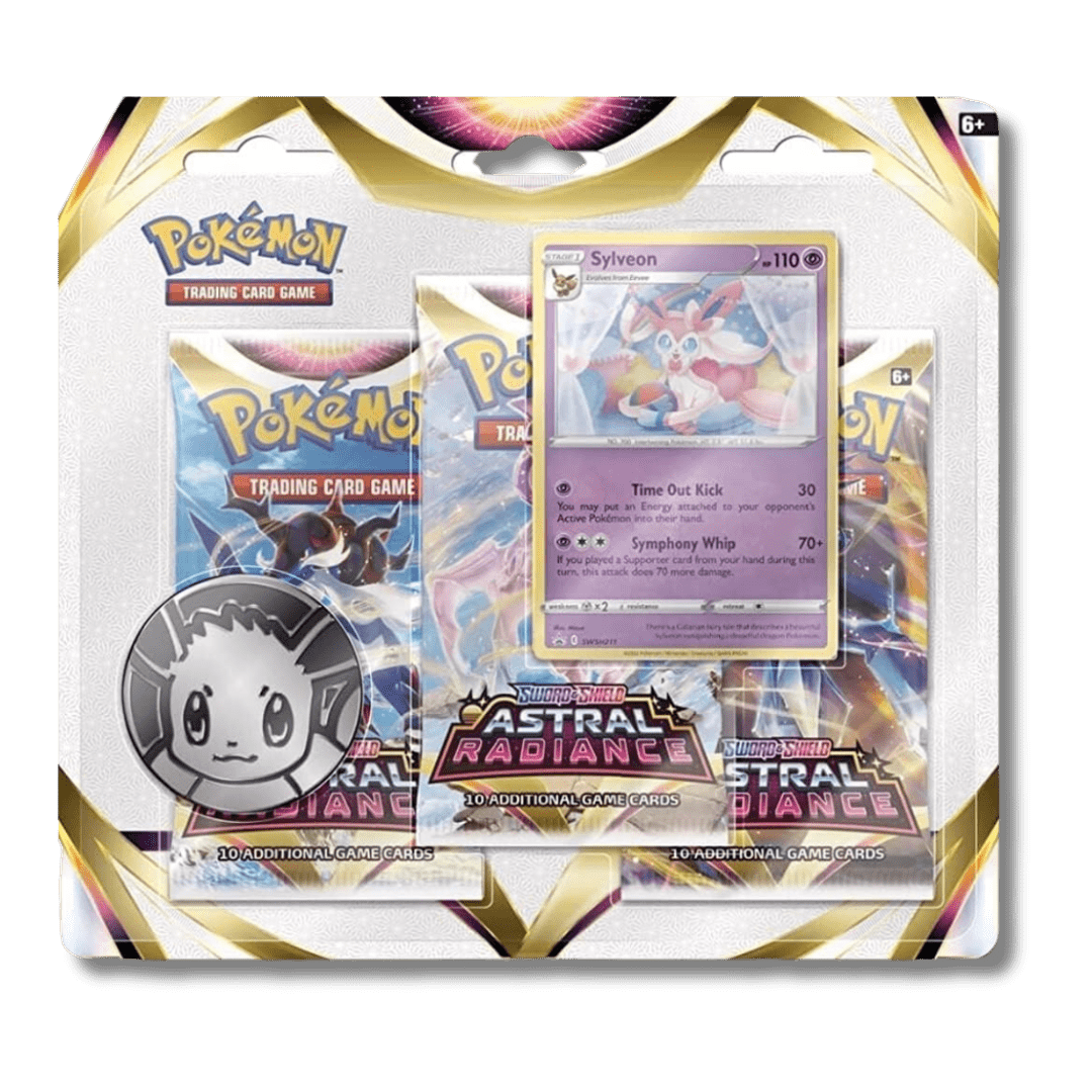 Pokemon TCG: Astral Radiance - 3 Booster Blister Pack - Unbox Unbored Ltd