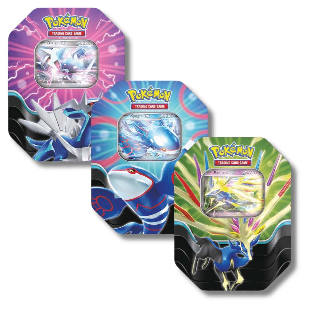 Pokemon TCG: Azure Legends Tin (3 Tin Bundle) - Unbox Unbored Ltd