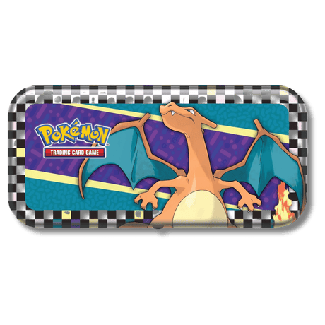 Pokemon TCG: Back to School Pencil Case – Charizard (Tin & 2 Booster Packs) - Unbox Unbored