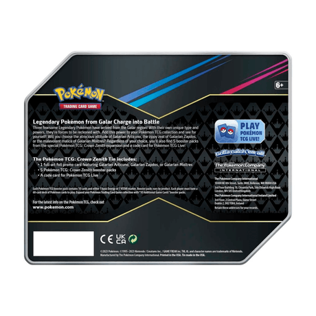 Pokemon TCG: Crown Zenith Tin (Large) - Unbox Unbored