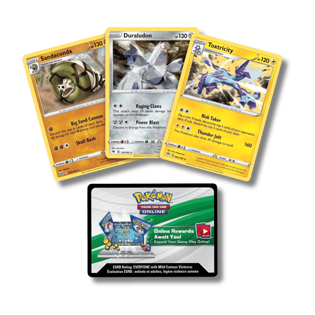 Pokemon TCG: Knock Out Collection (Toxtricity, Duraludon & Sandaconda) - Unbox Unbored Ltd