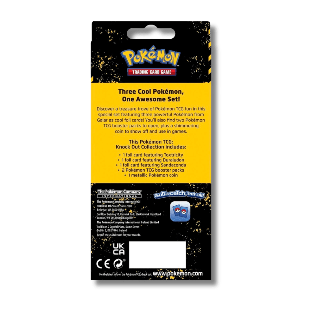 Pokemon TCG: Knock Out Collection (Toxtricity, Duraludon & Sandaconda) - Unbox Unbored Ltd