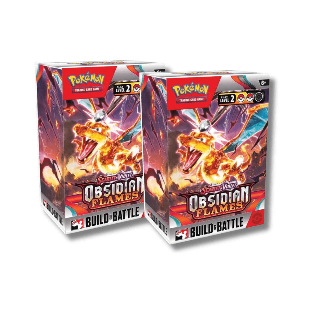 Pokemon TCG: Obsidian Flames Build & Battle Stadium (11 Booster Packs) - Unbox Unbored Ltd