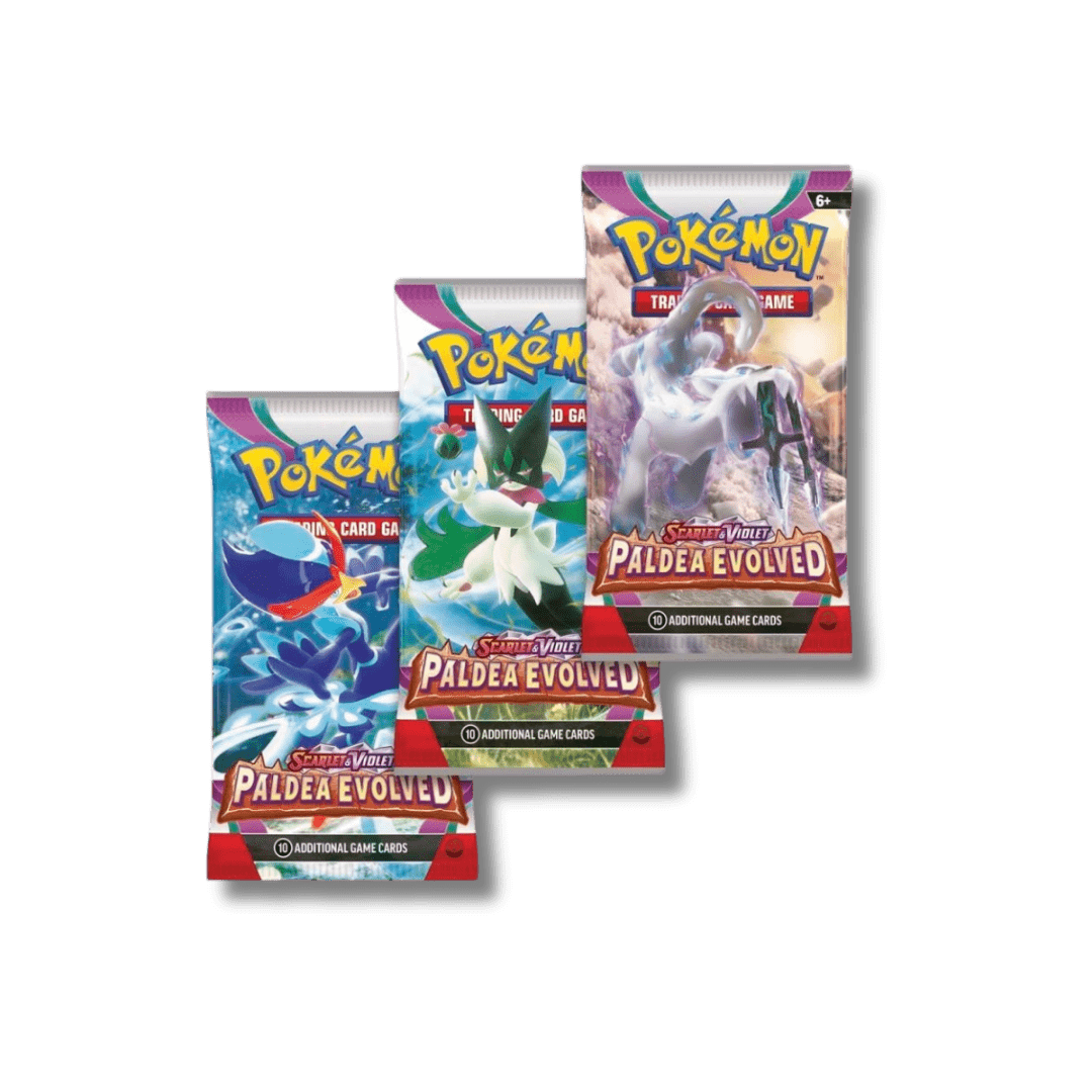 Pokemon TCG: Paldea Evolved - 3 Booster Blister Pack - Unbox Unbored Ltd