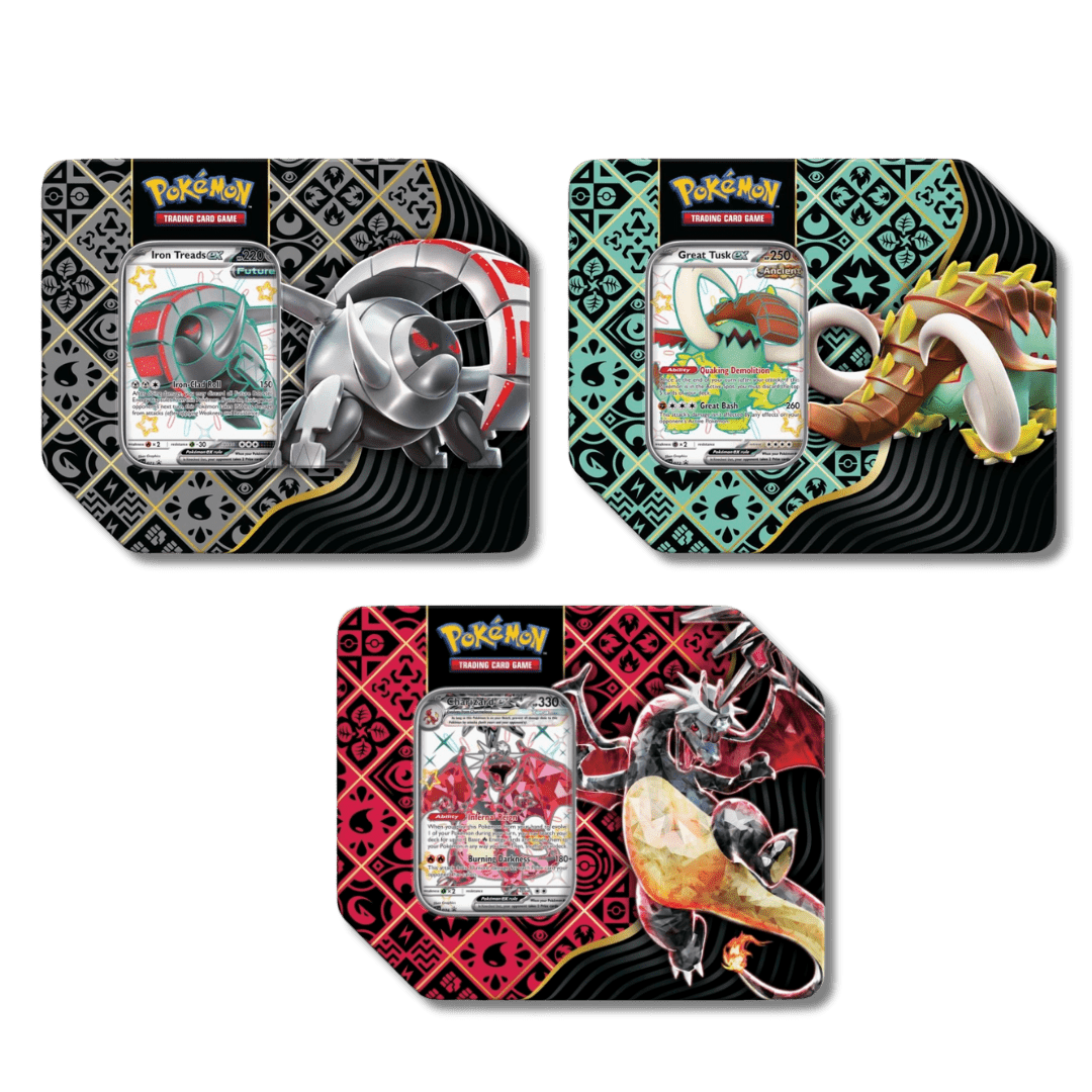 Pokemon TCG: Paldean Fates Large Tin (3 - Tin Bundle) - Unbox Unbored Ltd