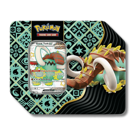 Pokemon TCG: Paldean Fates Large Tin (Shiny Great Tusk ex) - Unbox Unbored Ltd