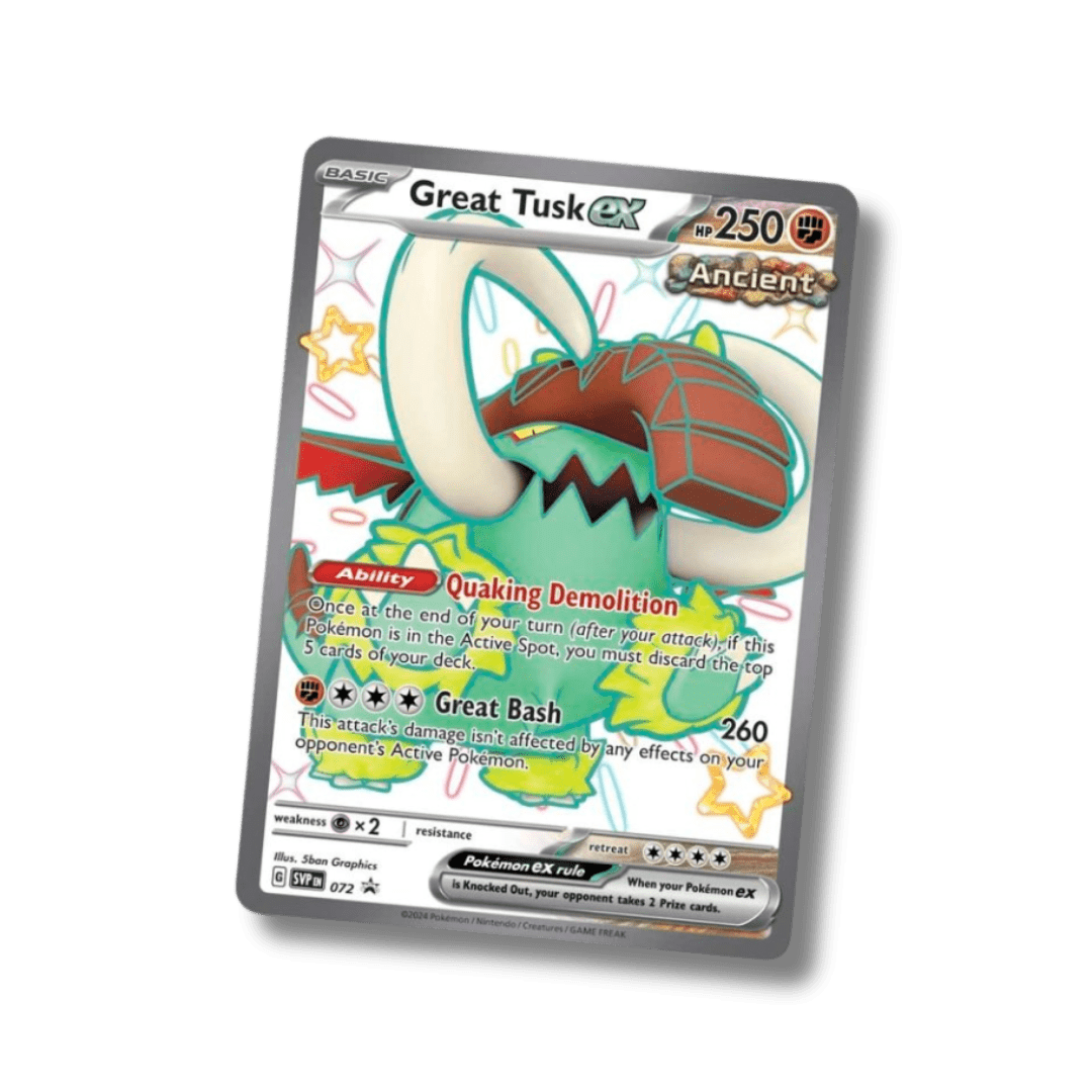 Pokemon TCG: Paldean Fates Large Tin (Shiny Great Tusk ex) - Unbox Unbored Ltd