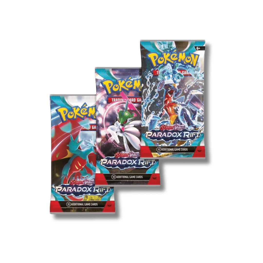 Pokemon TCG: Paradox Rift - 3 Booster Blister Pack - Unbox Unbored Ltd