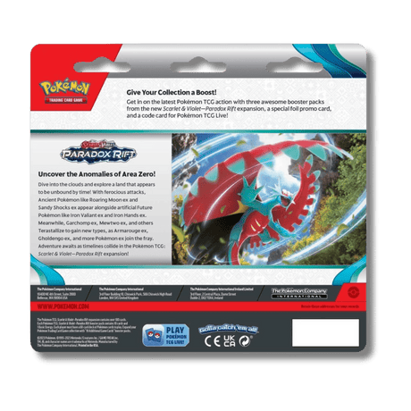 Pokemon TCG: Paradox Rift - 3 Booster Blister Pack - Unbox Unbored