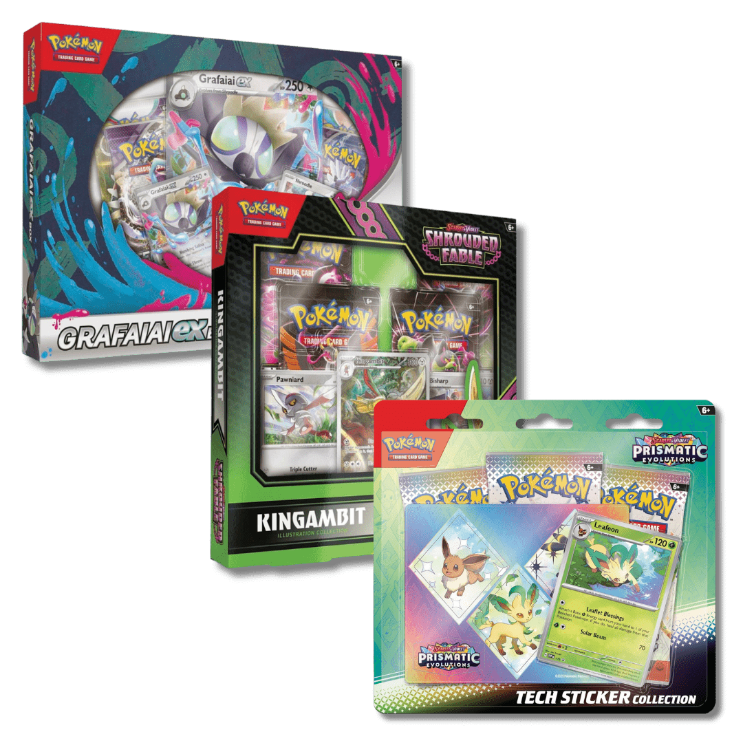 Pokemon TCG: Prismatic Evolutions / Grafaiai / Kingambit (Bundle) - Unbox Unbored Ltd