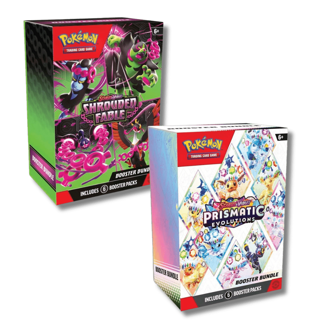 Pokemon TCG: Prismatic Evolutions + Shrouded Fable Booster Bundle - Unbox Unbored Ltd