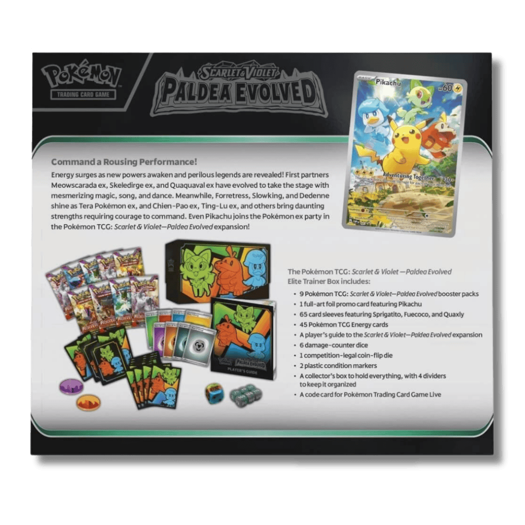 Pokemon TCG: Scarlet & Violet Paldea Evolved Elite Trainer Box - Unbox Unbored Ltd