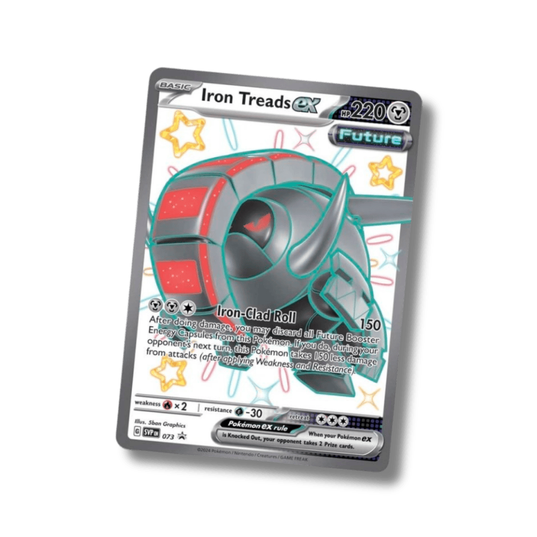 Pokemon TCG: Scarlet & Violet Paldean Fates Tin (Shiny Iron Treads ex) - Unbox Unbored Ltd