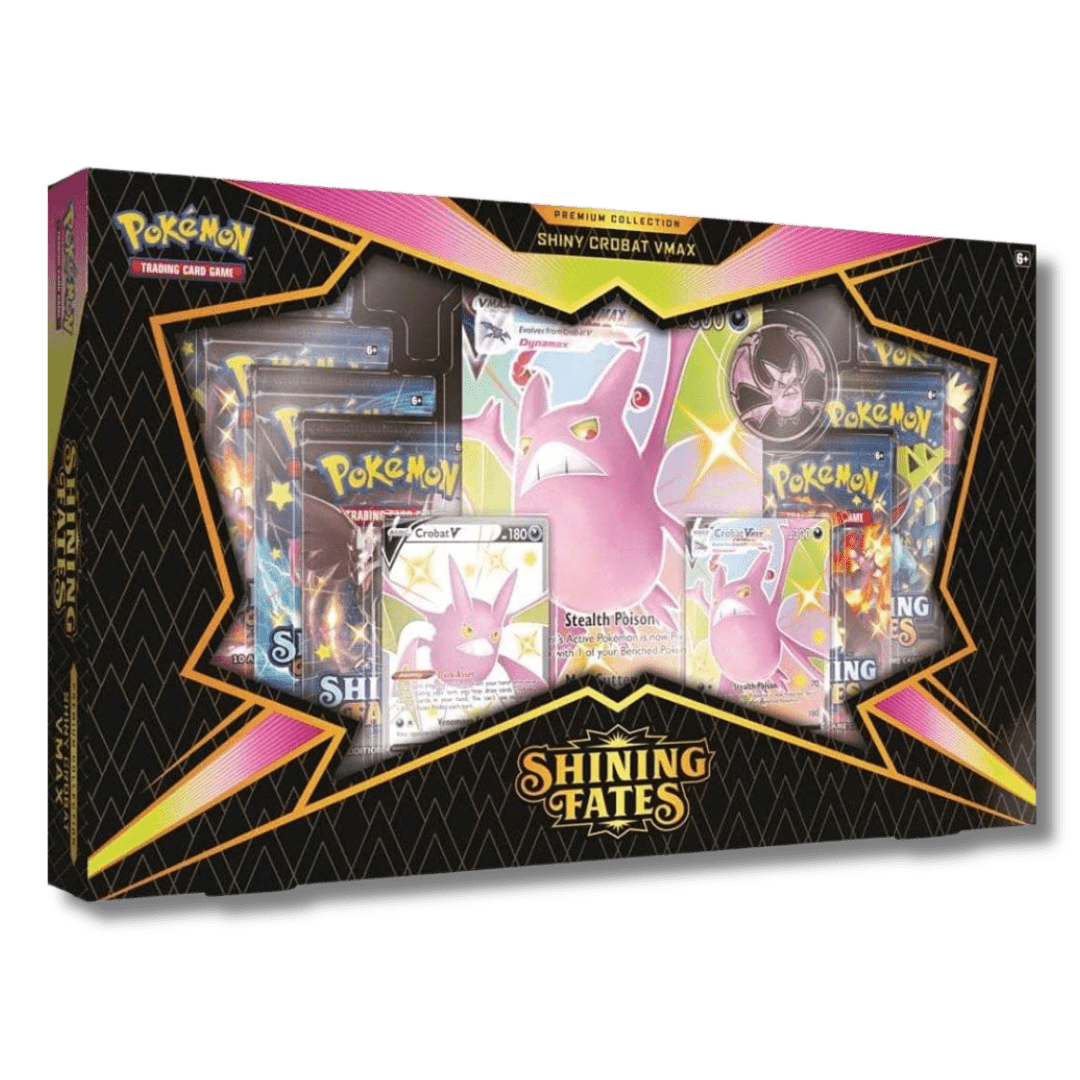 Pokemon TCG: Shining Fates Premium Collection - Shiny Crobat VMAX - Unbox Unbored Ltd