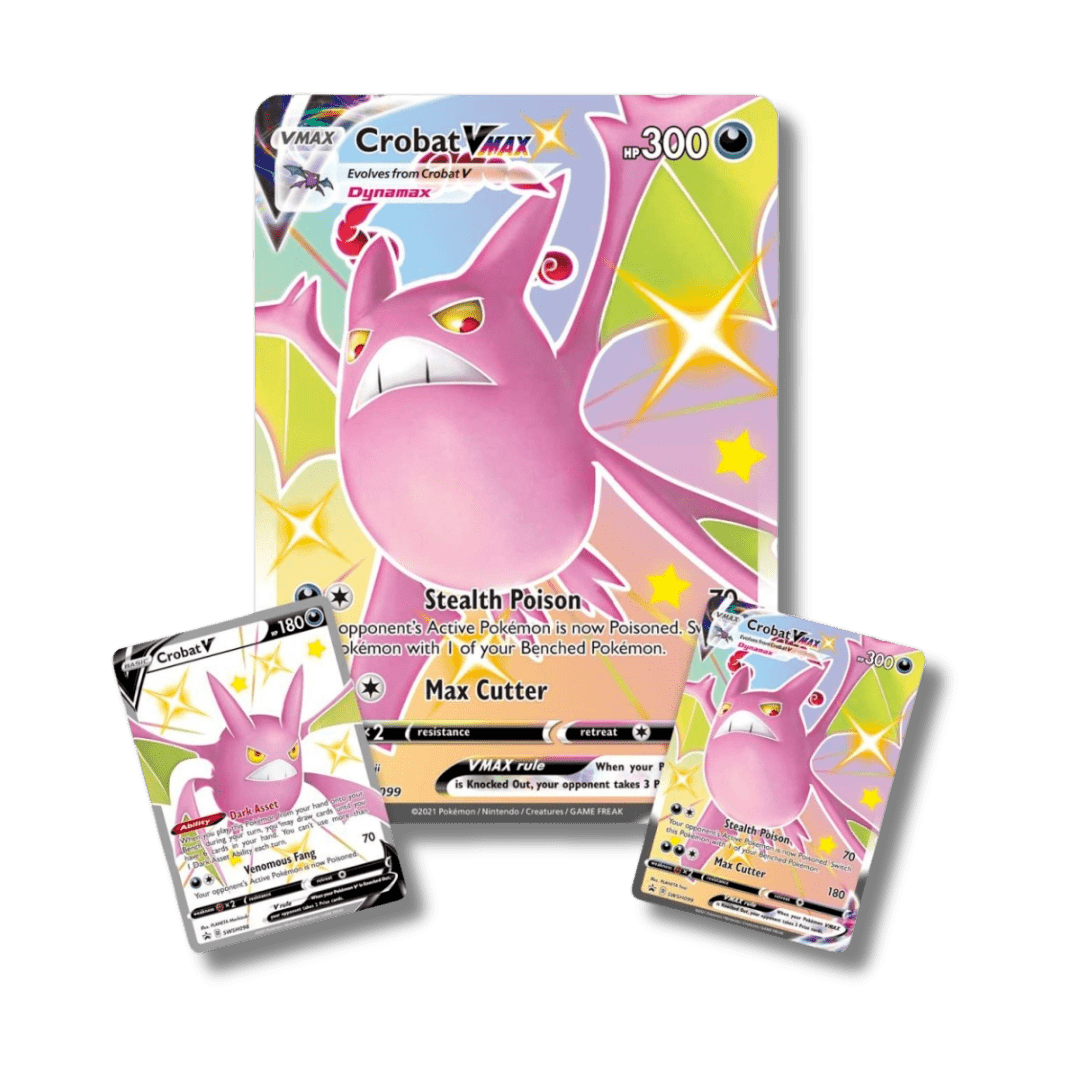 Pokemon TCG: Shining Fates Premium Collection - Shiny Crobat VMAX - Unbox Unbored Ltd