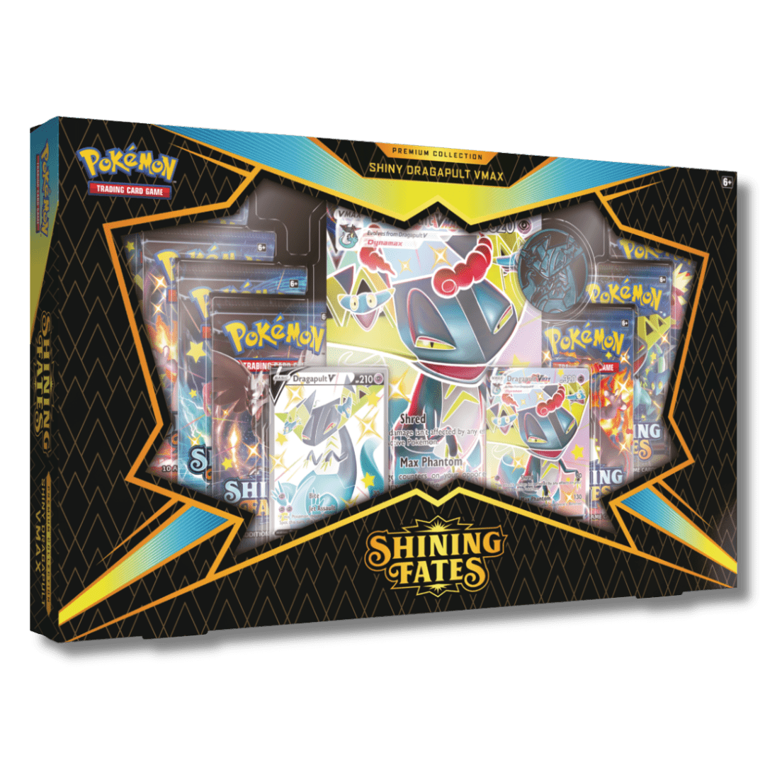 Pokemon TCG: Shining Fates Premium Collection - Shiny Dragapult VMAX - Unbox Unbored Ltd