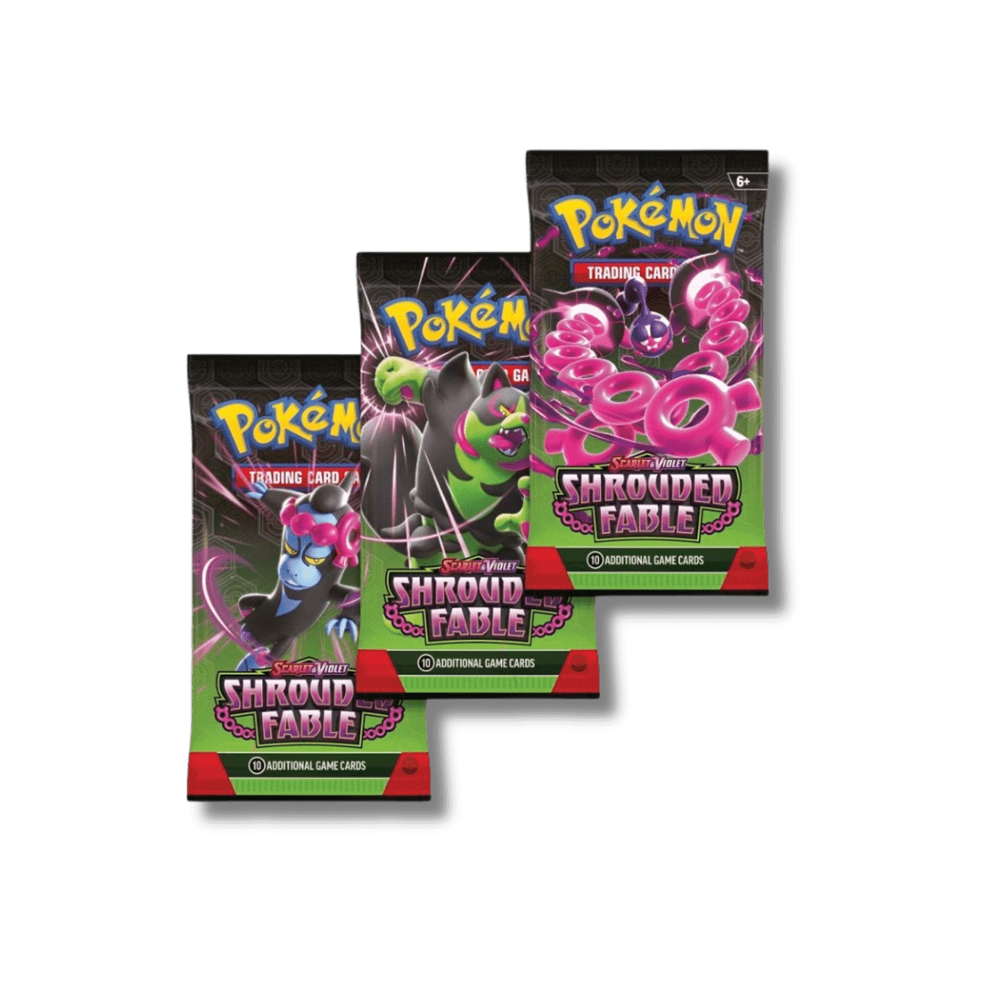 Pokemon TCG: Shrouded Fable - 3 Booster Blister Pack - Unbox Unbored Ltd