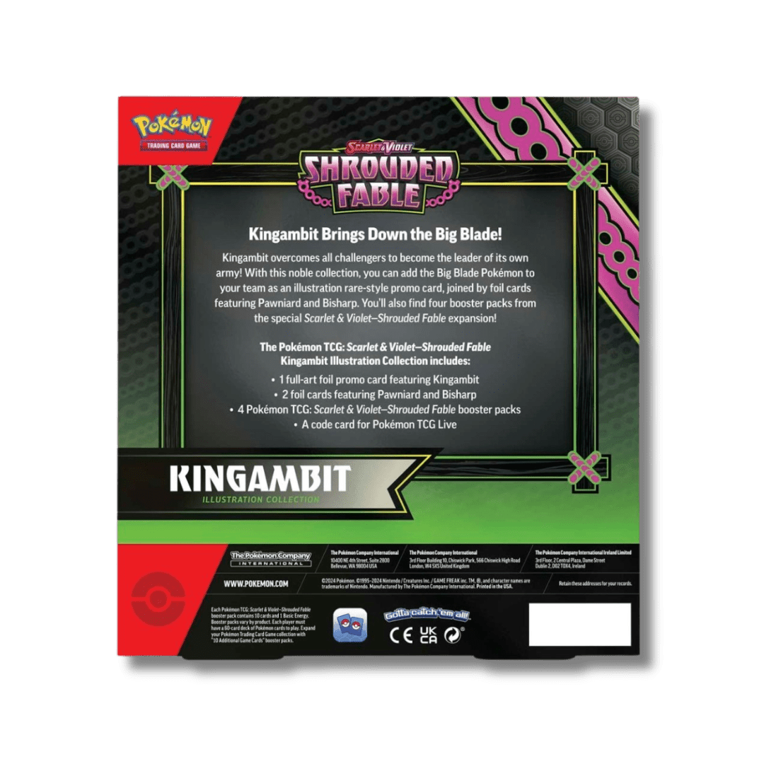 Pokemon TCG: Shrouded Fable Kingambit Illustration Collection - Unbox Unbored Ltd