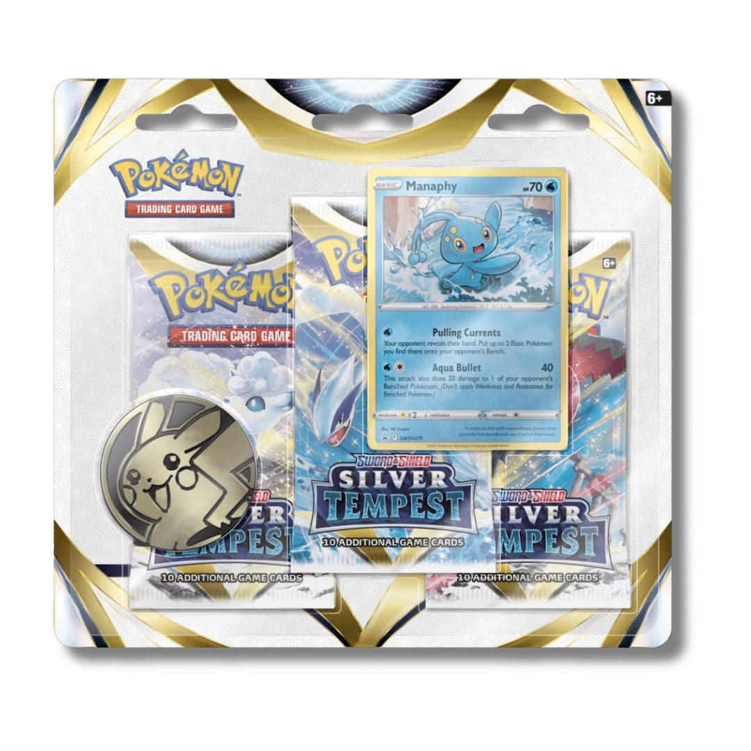 Pokemon TCG: Silver Tempest - 3 Booster Blister Pack - Unbox Unbored Ltd